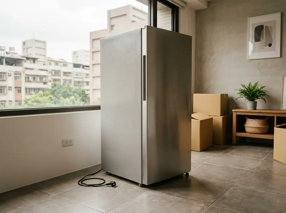搬家後冰箱多久可以插電示意圖
