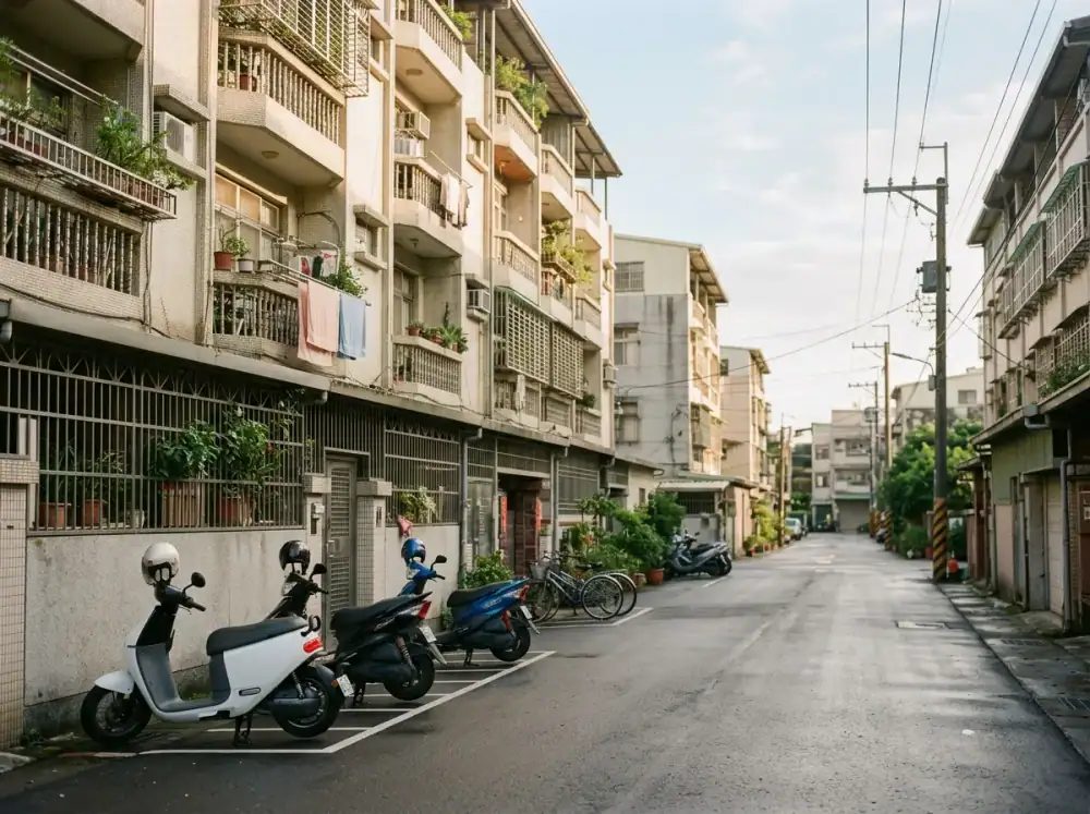 桃園市街景示意